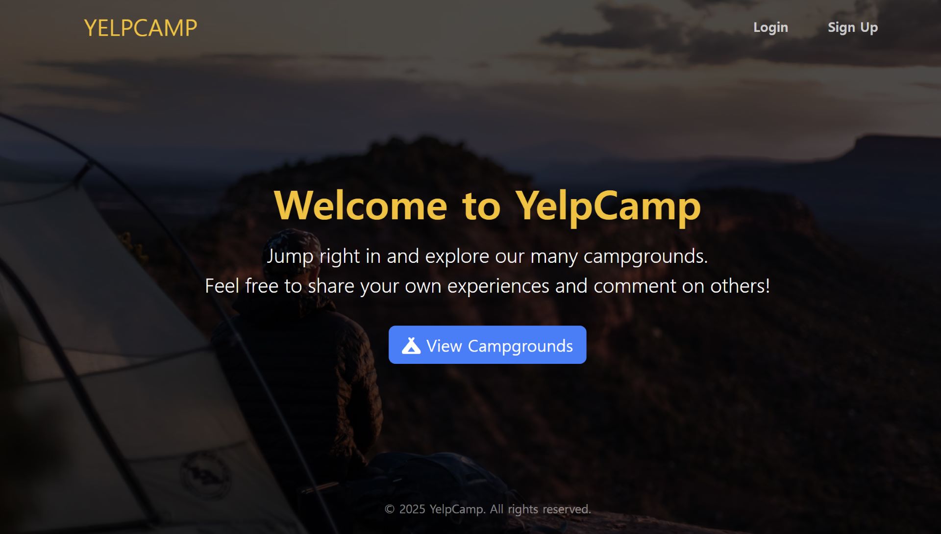 YelpCamp Screenshot